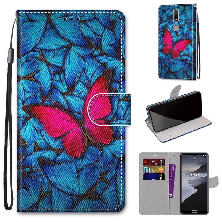 Coloured Drawing Cross Texture Horizontal Flip PU Leather Case with Holder & Card Slots & Wallet & Lanyard, For Huawei Y9a, For Honor 10X Lite, For Nokia 2.4, For Nokia 3.4