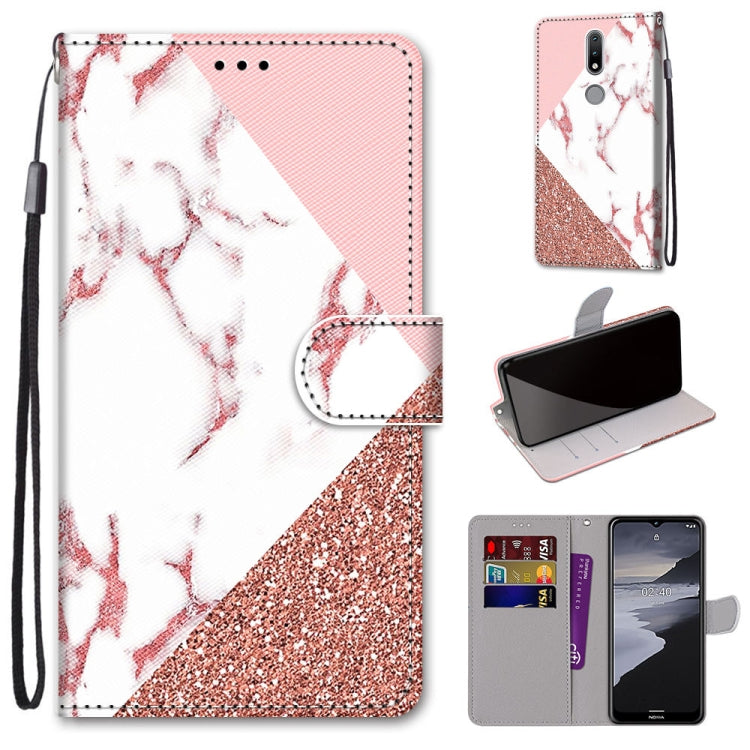 Coloured Drawing Cross Texture Horizontal Flip PU Leather Case with Holder & Card Slots & Wallet & Lanyard, For Huawei Y9a, For Honor 10X Lite, For Nokia 2.4, For Nokia 3.4