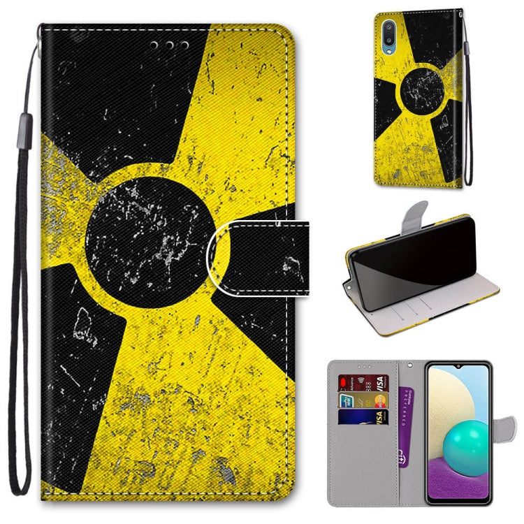 Coloured Drawing Cross Texture Horizontal Flip PU Leather Case with Holder & Card Slots & Wallet & Lanyard, For Samsung Galaxy A02 / M02, For Samsung Galaxy A02s / M02s, For Samsung Galaxy A12 / M12, For Samsung Galaxy A32 5G
