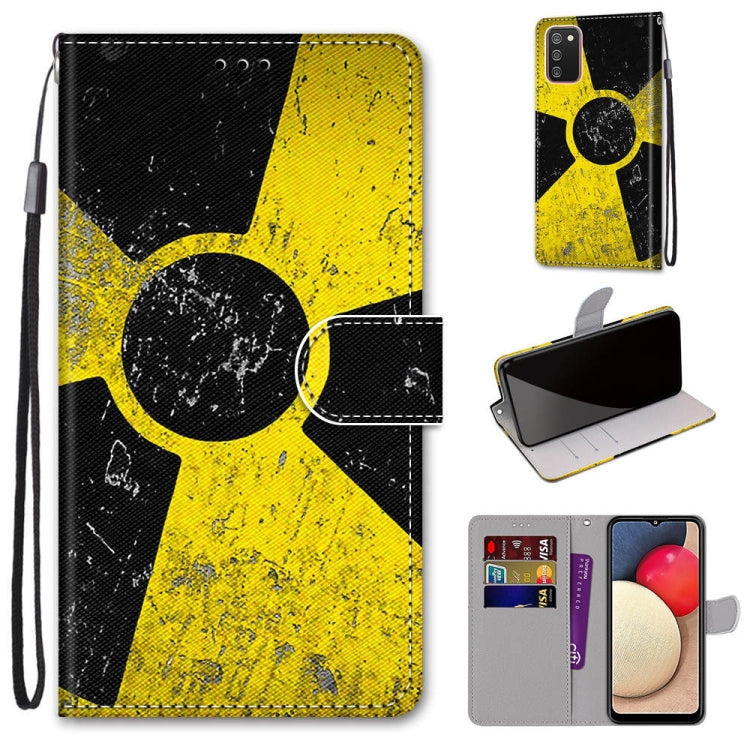 Coloured Drawing Cross Texture Horizontal Flip PU Leather Case with Holder & Card Slots & Wallet & Lanyard, For Samsung Galaxy A02 / M02, For Samsung Galaxy A02s / M02s, For Samsung Galaxy A12 / M12, For Samsung Galaxy A32 5G