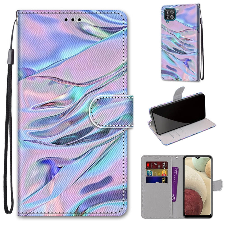 Coloured Drawing Cross Texture Horizontal Flip PU Leather Case with Holder & Card Slots & Wallet & Lanyard, For Samsung Galaxy A02 / M02, For Samsung Galaxy A02s / M02s, For Samsung Galaxy A12 / M12, For Samsung Galaxy A32 5G