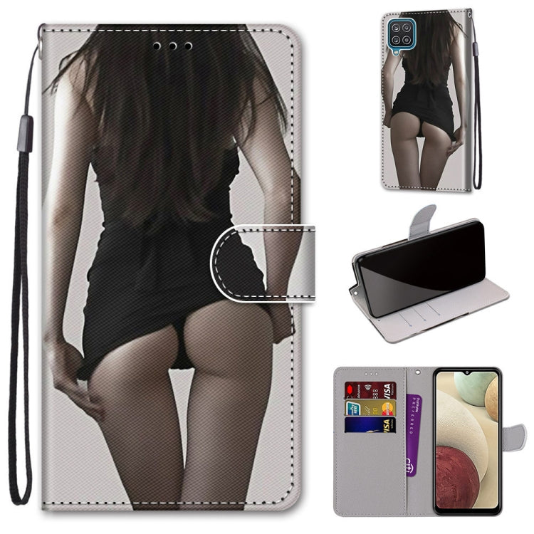 Coloured Drawing Cross Texture Horizontal Flip PU Leather Case with Holder & Card Slots & Wallet & Lanyard, For Samsung Galaxy A02 / M02, For Samsung Galaxy A02s / M02s, For Samsung Galaxy A12 / M12, For Samsung Galaxy A32 5G