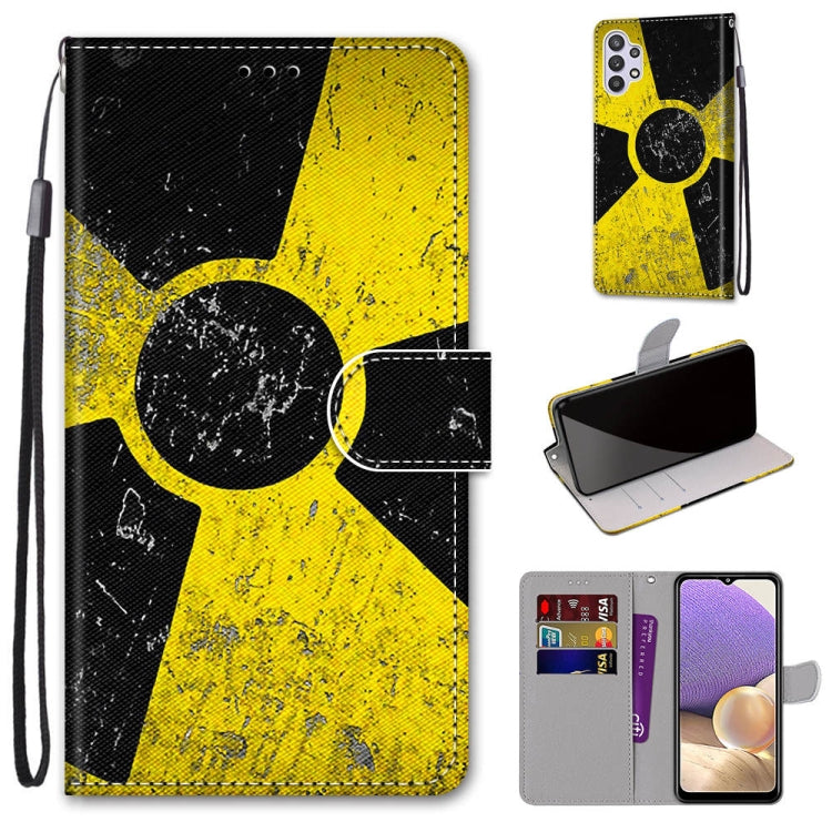 Coloured Drawing Cross Texture Horizontal Flip PU Leather Case with Holder & Card Slots & Wallet & Lanyard, For Samsung Galaxy A02 / M02, For Samsung Galaxy A02s / M02s, For Samsung Galaxy A12 / M12, For Samsung Galaxy A32 5G
