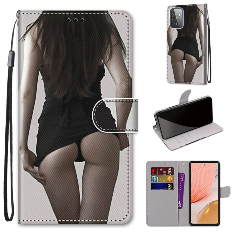 Coloured Drawing Cross Texture Horizontal Flip PU Leather Case with Holder & Card Slots & Wallet & Lanyard, For Samsung Galaxy A52 5G, For Samsung Galaxy A72 5G / 4G, For Xiaomi Poco M3, For Xiaomi Redmi Note 9 5G / Note 9T