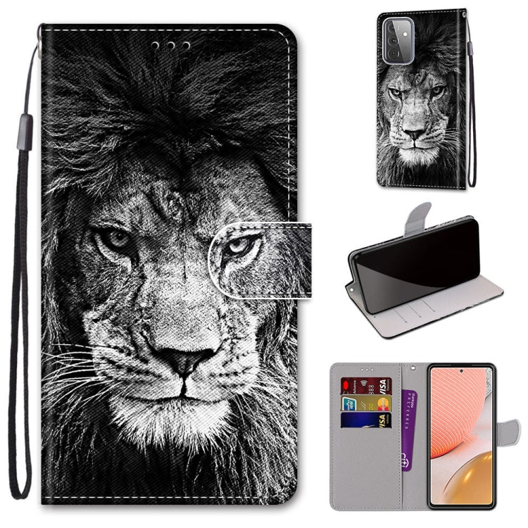 Coloured Drawing Cross Texture Horizontal Flip PU Leather Case with Holder & Card Slots & Wallet & Lanyard, For Samsung Galaxy A52 5G, For Samsung Galaxy A72 5G / 4G, For Xiaomi Poco M3, For Xiaomi Redmi Note 9 5G / Note 9T