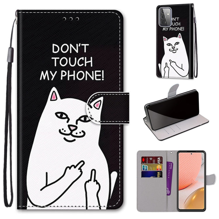 Coloured Drawing Cross Texture Horizontal Flip PU Leather Case with Holder & Card Slots & Wallet & Lanyard, For Samsung Galaxy A52 5G, For Samsung Galaxy A72 5G / 4G, For Xiaomi Poco M3, For Xiaomi Redmi Note 9 5G / Note 9T