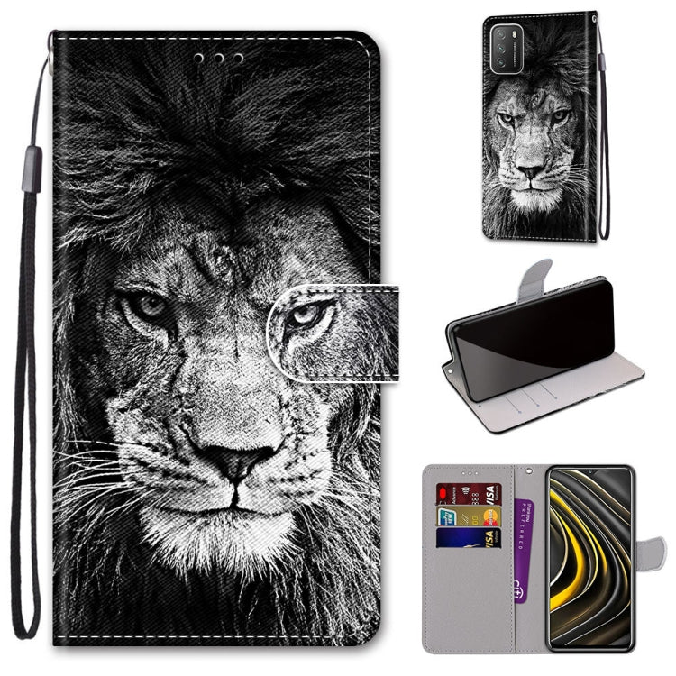Coloured Drawing Cross Texture Horizontal Flip PU Leather Case with Holder & Card Slots & Wallet & Lanyard, For Samsung Galaxy A52 5G, For Samsung Galaxy A72 5G / 4G, For Xiaomi Poco M3, For Xiaomi Redmi Note 9 5G / Note 9T