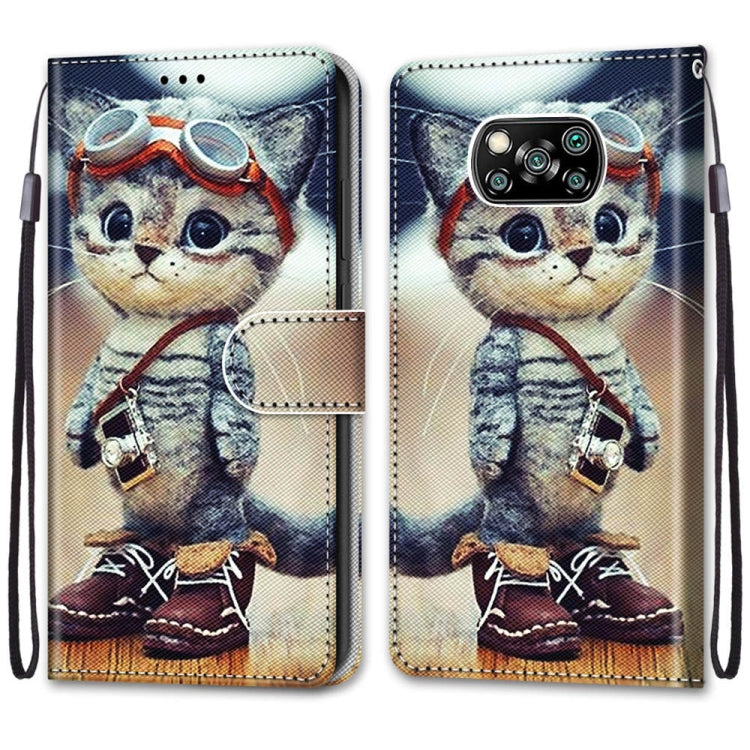 Coloured Drawing Cross Texture Horizontal Flip PU Leather Case with Holder & Card Slots & Wallet & Lanyard, For Xiaomi Poco X3 NPC, For Xiaomi Mi 10T Lite, For Xiaomi Mi 10T Pro / 10T / K30s