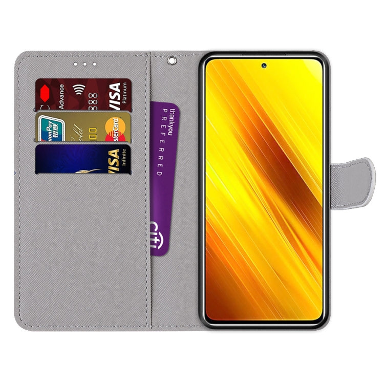 Coloured Drawing Cross Texture Horizontal Flip PU Leather Case with Holder & Card Slots & Wallet & Lanyard, For Xiaomi Poco X3 NPC, For Xiaomi Mi 10T Lite, For Xiaomi Mi 10T Pro / 10T / K30s