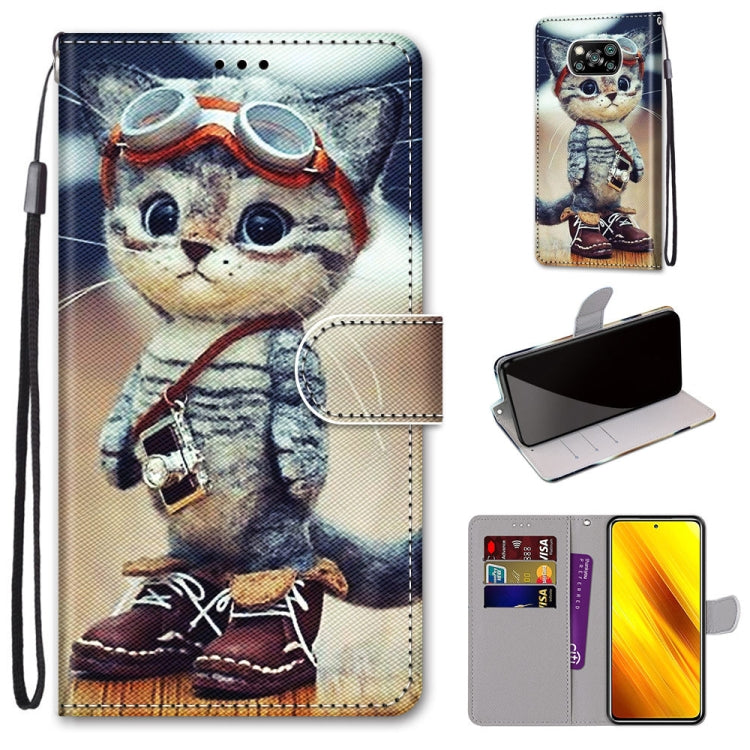 Coloured Drawing Cross Texture Horizontal Flip PU Leather Case with Holder & Card Slots & Wallet & Lanyard, For Xiaomi Poco X3 NPC, For Xiaomi Mi 10T Lite, For Xiaomi Mi 10T Pro / 10T / K30s