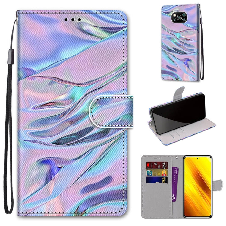 Coloured Drawing Cross Texture Horizontal Flip PU Leather Case with Holder & Card Slots & Wallet & Lanyard, For Xiaomi Poco X3 NPC, For Xiaomi Mi 10T Lite, For Xiaomi Mi 10T Pro / 10T / K30s