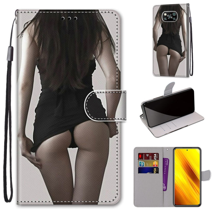 Coloured Drawing Cross Texture Horizontal Flip PU Leather Case with Holder & Card Slots & Wallet & Lanyard, For Xiaomi Poco X3 NPC, For Xiaomi Mi 10T Lite, For Xiaomi Mi 10T Pro / 10T / K30s