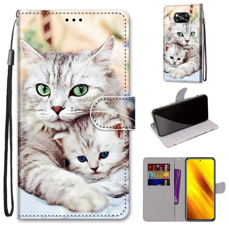 Coloured Drawing Cross Texture Horizontal Flip PU Leather Case with Holder & Card Slots & Wallet & Lanyard, For Xiaomi Poco X3 NPC, For Xiaomi Mi 10T Lite, For Xiaomi Mi 10T Pro / 10T / K30s