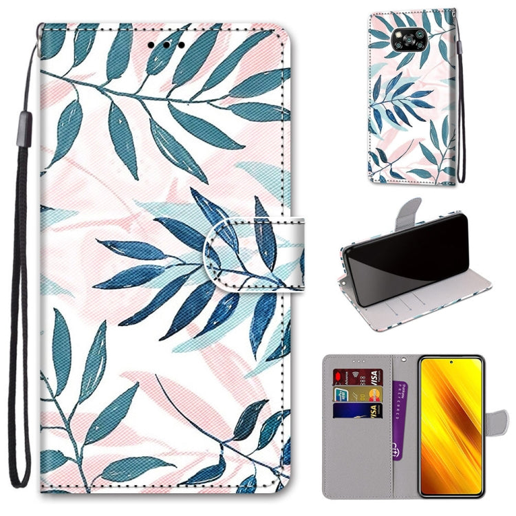 Coloured Drawing Cross Texture Horizontal Flip PU Leather Case with Holder & Card Slots & Wallet & Lanyard, For Xiaomi Poco X3 NPC, For Xiaomi Mi 10T Lite, For Xiaomi Mi 10T Pro / 10T / K30s