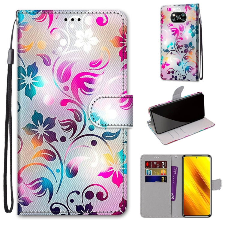 Coloured Drawing Cross Texture Horizontal Flip PU Leather Case with Holder & Card Slots & Wallet & Lanyard, For Xiaomi Poco X3 NPC, For Xiaomi Mi 10T Lite, For Xiaomi Mi 10T Pro / 10T / K30s