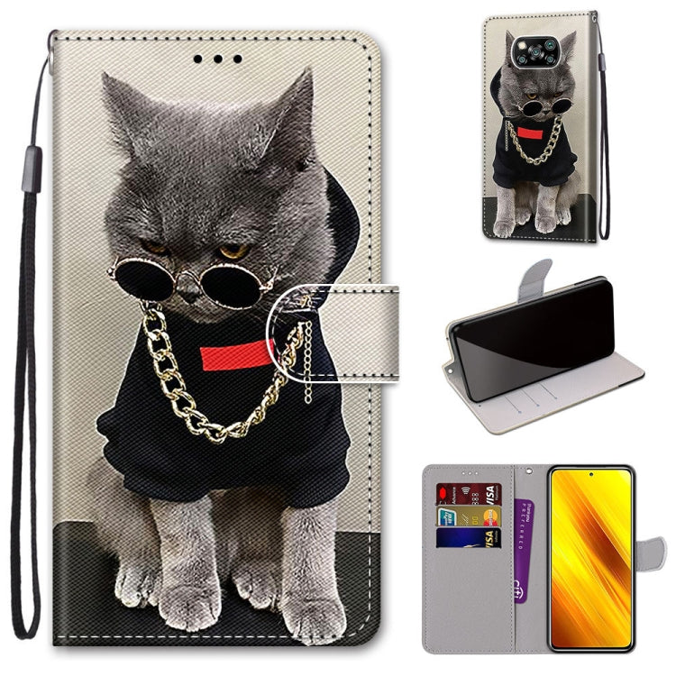 Coloured Drawing Cross Texture Horizontal Flip PU Leather Case with Holder & Card Slots & Wallet & Lanyard, For Xiaomi Poco X3 NPC, For Xiaomi Mi 10T Lite, For Xiaomi Mi 10T Pro / 10T / K30s