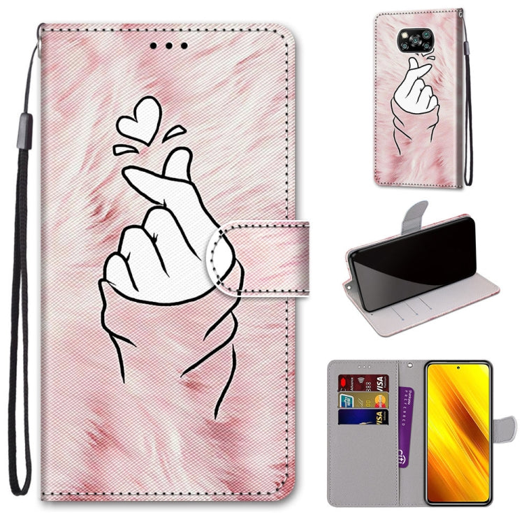 Coloured Drawing Cross Texture Horizontal Flip PU Leather Case with Holder & Card Slots & Wallet & Lanyard, For Xiaomi Poco X3 NPC, For Xiaomi Mi 10T Lite, For Xiaomi Mi 10T Pro / 10T / K30s