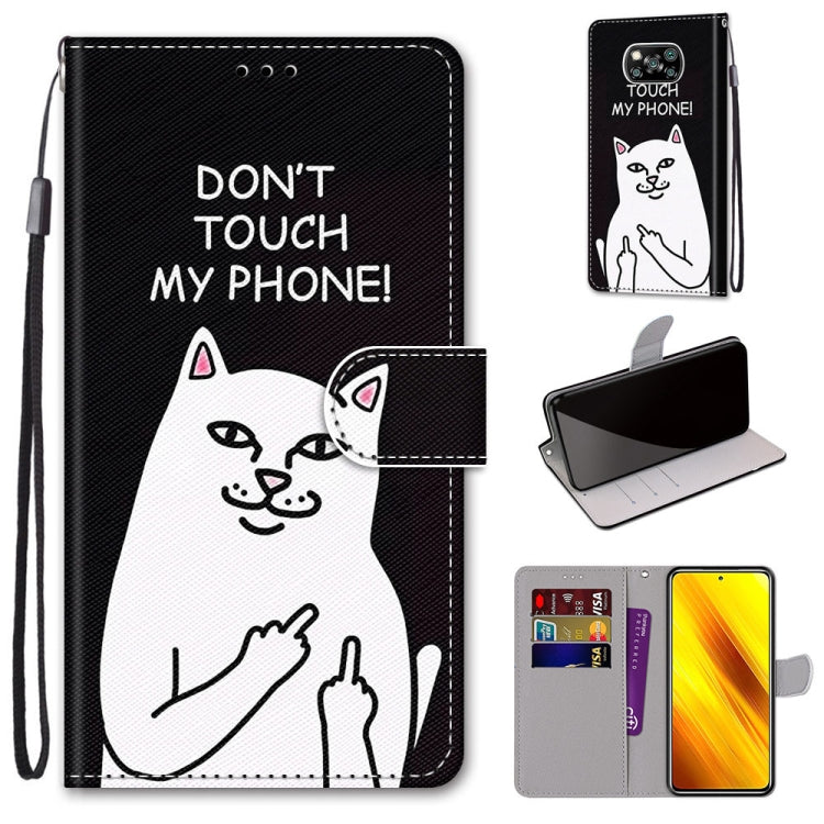 Coloured Drawing Cross Texture Horizontal Flip PU Leather Case with Holder & Card Slots & Wallet & Lanyard, For Xiaomi Poco X3 NPC, For Xiaomi Mi 10T Lite, For Xiaomi Mi 10T Pro / 10T / K30s