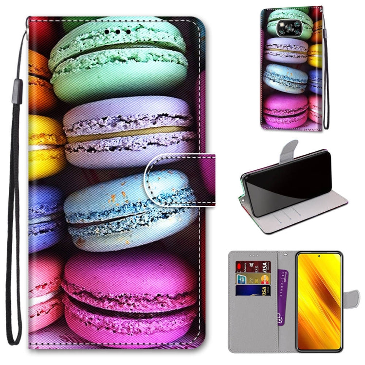 Coloured Drawing Cross Texture Horizontal Flip PU Leather Case with Holder & Card Slots & Wallet & Lanyard, For Xiaomi Poco X3 NPC, For Xiaomi Mi 10T Lite, For Xiaomi Mi 10T Pro / 10T / K30s