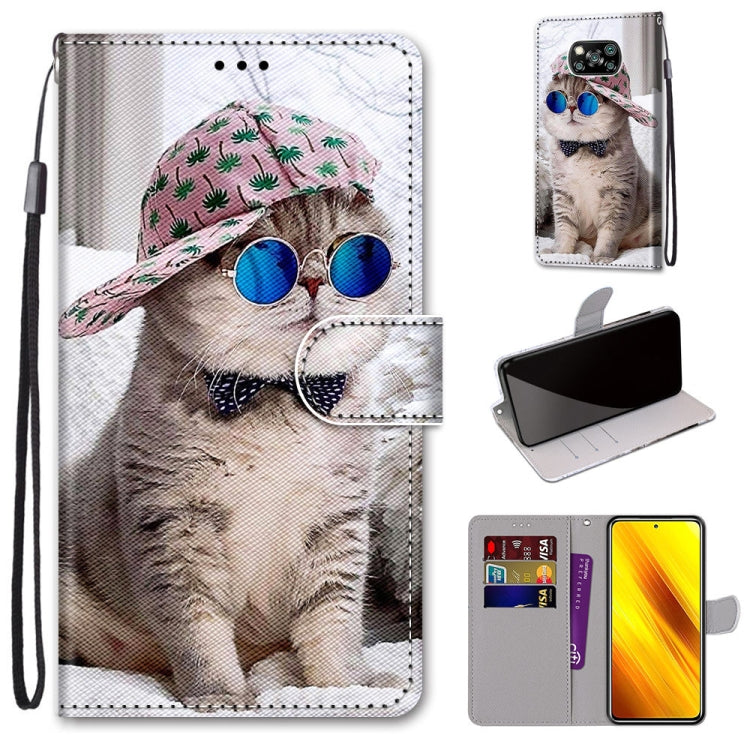 Coloured Drawing Cross Texture Horizontal Flip PU Leather Case with Holder & Card Slots & Wallet & Lanyard, For Xiaomi Poco X3 NPC, For Xiaomi Mi 10T Lite, For Xiaomi Mi 10T Pro / 10T / K30s