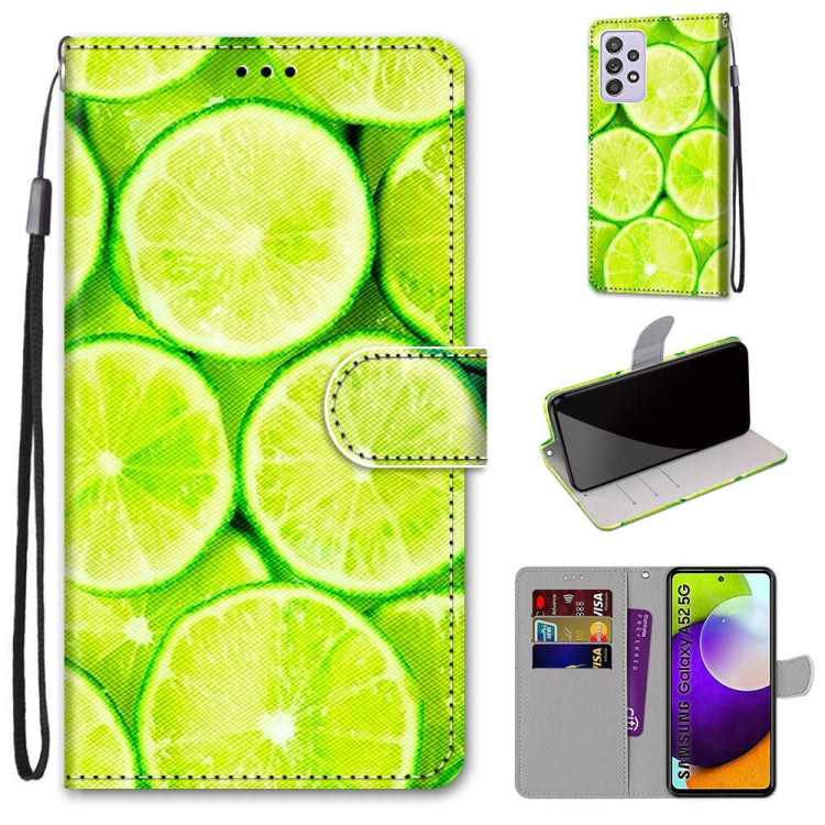 Coloured Drawing Cross Texture Horizontal Flip PU Leather Case with Holder & Card Slots & Wallet & Lanyard, For Samsung Galaxy A52 5G, For Samsung Galaxy A72 5G / 4G, For Xiaomi Poco M3, For Xiaomi Redmi Note 9 5G / Note 9T