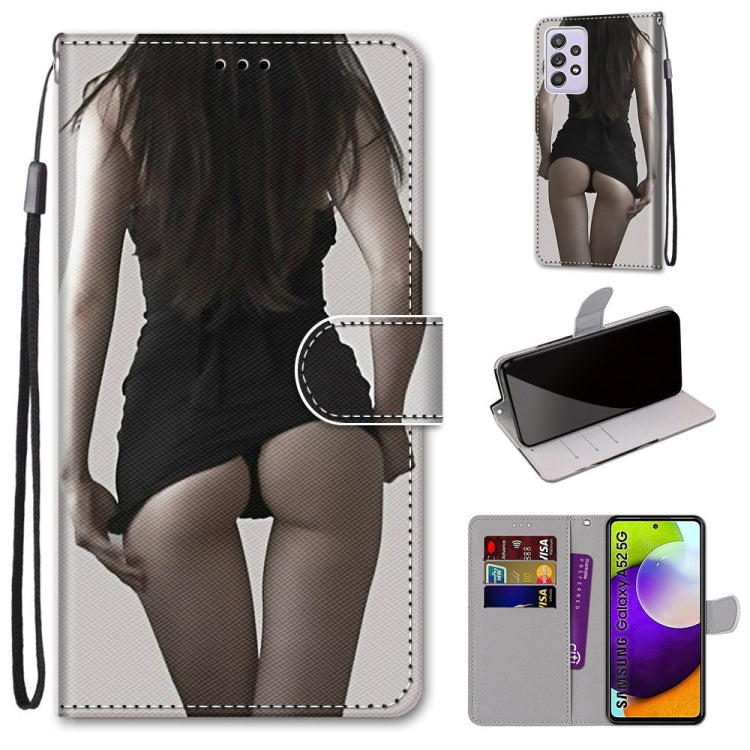 Coloured Drawing Cross Texture Horizontal Flip PU Leather Case with Holder & Card Slots & Wallet & Lanyard, For Samsung Galaxy A52 5G, For Samsung Galaxy A72 5G / 4G, For Xiaomi Poco M3, For Xiaomi Redmi Note 9 5G / Note 9T