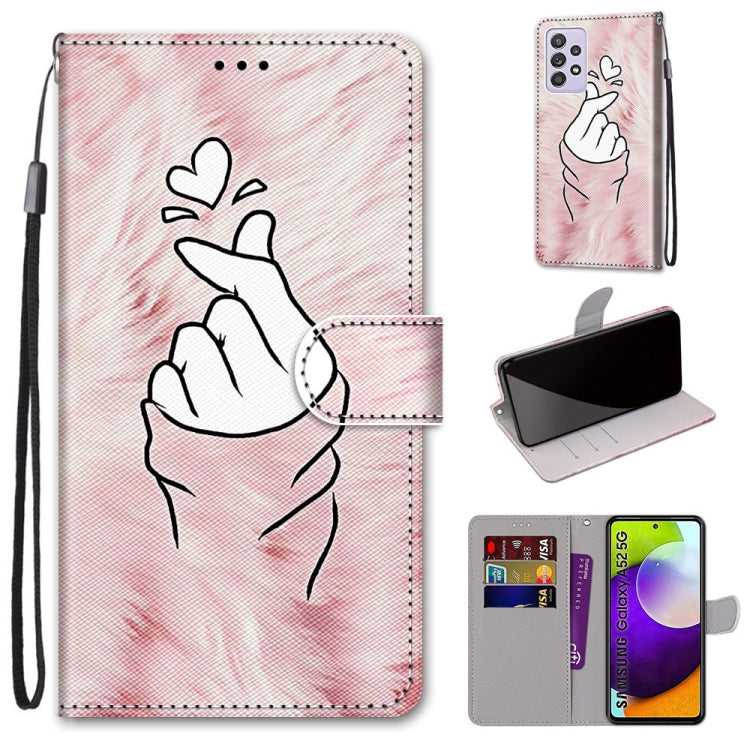 Coloured Drawing Cross Texture Horizontal Flip PU Leather Case with Holder & Card Slots & Wallet & Lanyard, For Samsung Galaxy A52 5G, For Samsung Galaxy A72 5G / 4G, For Xiaomi Poco M3, For Xiaomi Redmi Note 9 5G / Note 9T