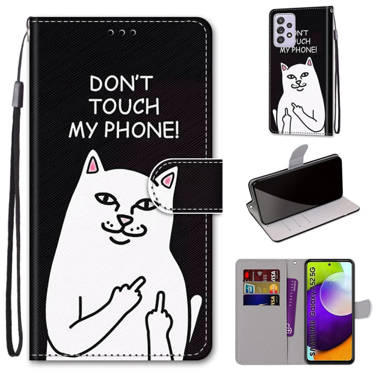 Coloured Drawing Cross Texture Horizontal Flip PU Leather Case with Holder & Card Slots & Wallet & Lanyard, For Samsung Galaxy A52 5G, For Samsung Galaxy A72 5G / 4G, For Xiaomi Poco M3, For Xiaomi Redmi Note 9 5G / Note 9T