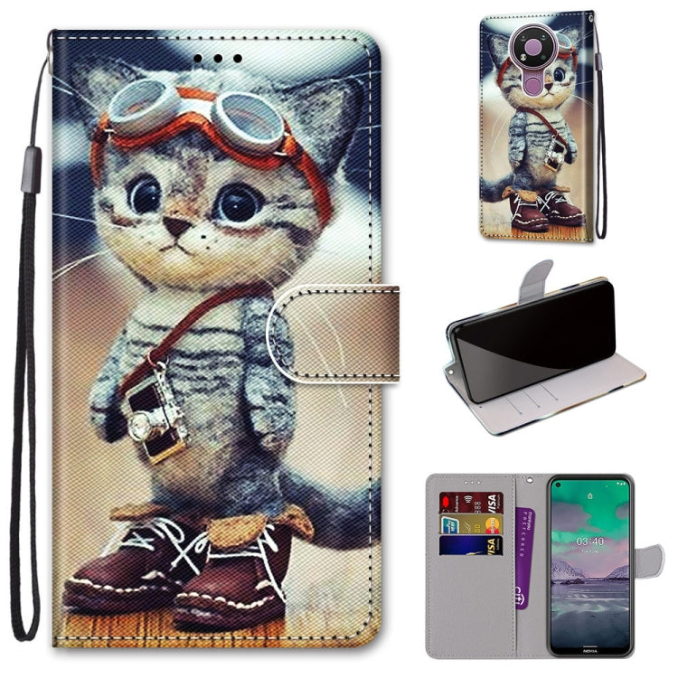 Coloured Drawing Cross Texture Horizontal Flip PU Leather Case with Holder & Card Slots & Wallet & Lanyard, For Huawei Y9a, For Honor 10X Lite, For Nokia 2.4, For Nokia 3.4