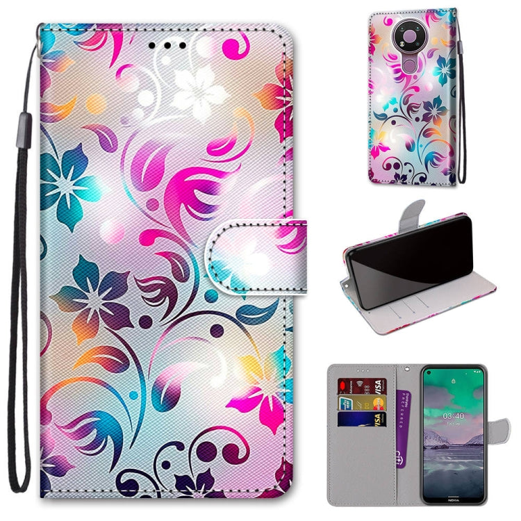 Coloured Drawing Cross Texture Horizontal Flip PU Leather Case with Holder & Card Slots & Wallet & Lanyard, For Huawei Y9a, For Honor 10X Lite, For Nokia 2.4, For Nokia 3.4