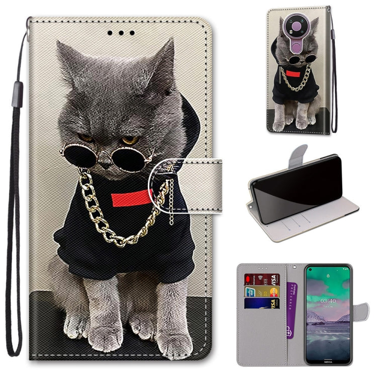 Coloured Drawing Cross Texture Horizontal Flip PU Leather Case with Holder & Card Slots & Wallet & Lanyard, For Huawei Y9a, For Honor 10X Lite, For Nokia 2.4, For Nokia 3.4