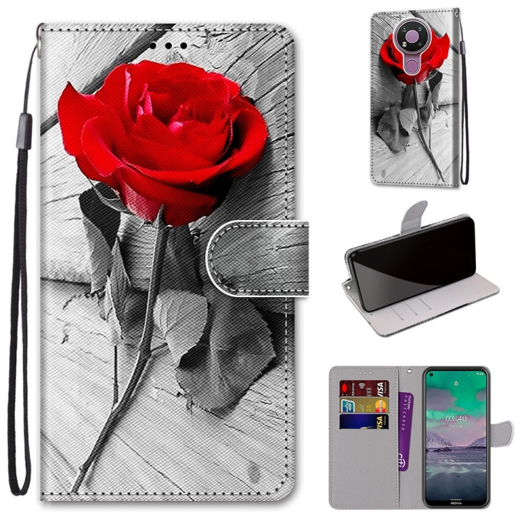 Coloured Drawing Cross Texture Horizontal Flip PU Leather Case with Holder & Card Slots & Wallet & Lanyard, For Huawei Y9a, For Honor 10X Lite, For Nokia 2.4, For Nokia 3.4