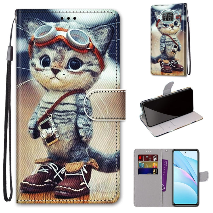 Coloured Drawing Cross Texture Horizontal Flip PU Leather Case with Holder & Card Slots & Wallet & Lanyard, For Xiaomi Poco X3 NPC, For Xiaomi Mi 10T Lite, For Xiaomi Mi 10T Pro / 10T / K30s