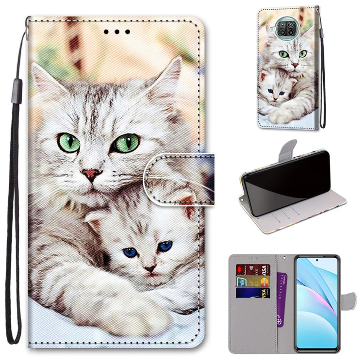 Coloured Drawing Cross Texture Horizontal Flip PU Leather Case with Holder & Card Slots & Wallet & Lanyard, For Xiaomi Poco X3 NPC, For Xiaomi Mi 10T Lite, For Xiaomi Mi 10T Pro / 10T / K30s