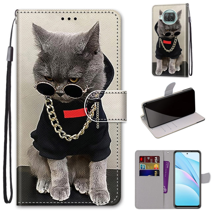 Coloured Drawing Cross Texture Horizontal Flip PU Leather Case with Holder & Card Slots & Wallet & Lanyard, For Xiaomi Poco X3 NPC, For Xiaomi Mi 10T Lite, For Xiaomi Mi 10T Pro / 10T / K30s
