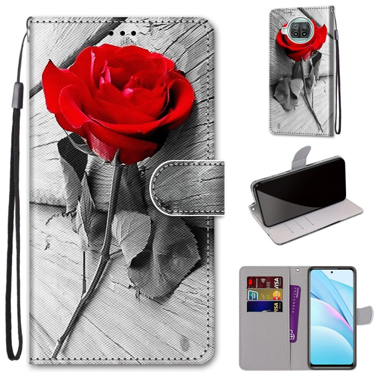Coloured Drawing Cross Texture Horizontal Flip PU Leather Case with Holder & Card Slots & Wallet & Lanyard, For Xiaomi Poco X3 NPC, For Xiaomi Mi 10T Lite, For Xiaomi Mi 10T Pro / 10T / K30s