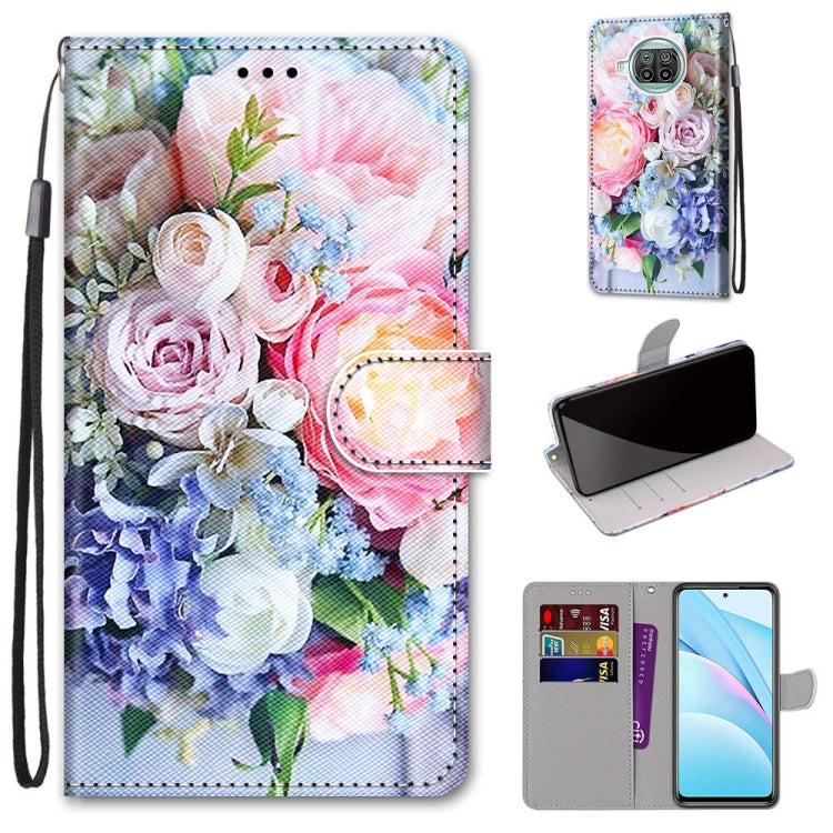 Coloured Drawing Cross Texture Horizontal Flip PU Leather Case with Holder & Card Slots & Wallet & Lanyard, For Xiaomi Poco X3 NPC, For Xiaomi Mi 10T Lite, For Xiaomi Mi 10T Pro / 10T / K30s