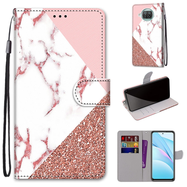 Coloured Drawing Cross Texture Horizontal Flip PU Leather Case with Holder & Card Slots & Wallet & Lanyard, For Xiaomi Poco X3 NPC, For Xiaomi Mi 10T Lite, For Xiaomi Mi 10T Pro / 10T / K30s