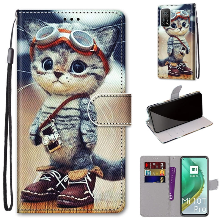 Coloured Drawing Cross Texture Horizontal Flip PU Leather Case with Holder & Card Slots & Wallet & Lanyard, For Xiaomi Poco X3 NPC, For Xiaomi Mi 10T Lite, For Xiaomi Mi 10T Pro / 10T / K30s