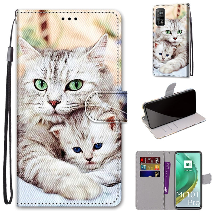 Coloured Drawing Cross Texture Horizontal Flip PU Leather Case with Holder & Card Slots & Wallet & Lanyard, For Xiaomi Poco X3 NPC, For Xiaomi Mi 10T Lite, For Xiaomi Mi 10T Pro / 10T / K30s