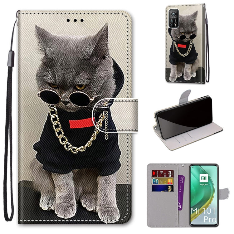 Coloured Drawing Cross Texture Horizontal Flip PU Leather Case with Holder & Card Slots & Wallet & Lanyard, For Xiaomi Poco X3 NPC, For Xiaomi Mi 10T Lite, For Xiaomi Mi 10T Pro / 10T / K30s