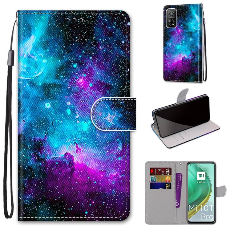 Coloured Drawing Cross Texture Horizontal Flip PU Leather Case with Holder & Card Slots & Wallet & Lanyard, For Xiaomi Poco X3 NPC, For Xiaomi Mi 10T Lite, For Xiaomi Mi 10T Pro / 10T / K30s