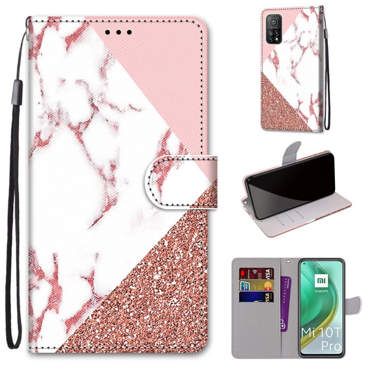 Coloured Drawing Cross Texture Horizontal Flip PU Leather Case with Holder & Card Slots & Wallet & Lanyard, For Xiaomi Poco X3 NPC, For Xiaomi Mi 10T Lite, For Xiaomi Mi 10T Pro / 10T / K30s