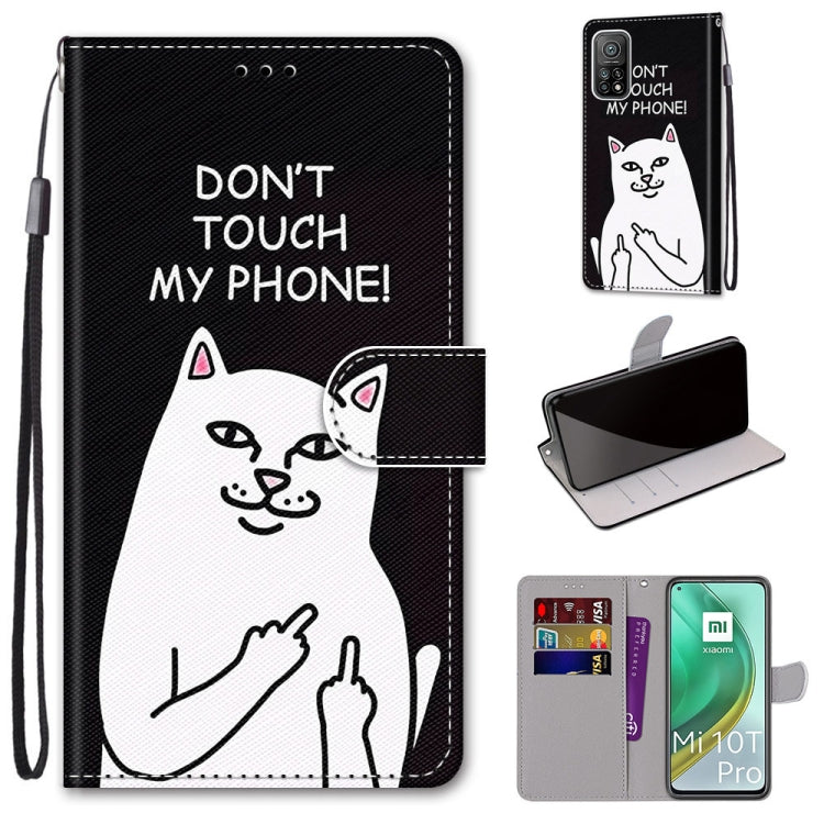 Coloured Drawing Cross Texture Horizontal Flip PU Leather Case with Holder & Card Slots & Wallet & Lanyard, For Xiaomi Poco X3 NPC, For Xiaomi Mi 10T Lite, For Xiaomi Mi 10T Pro / 10T / K30s