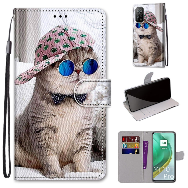 Coloured Drawing Cross Texture Horizontal Flip PU Leather Case with Holder & Card Slots & Wallet & Lanyard, For Xiaomi Poco X3 NPC, For Xiaomi Mi 10T Lite, For Xiaomi Mi 10T Pro / 10T / K30s