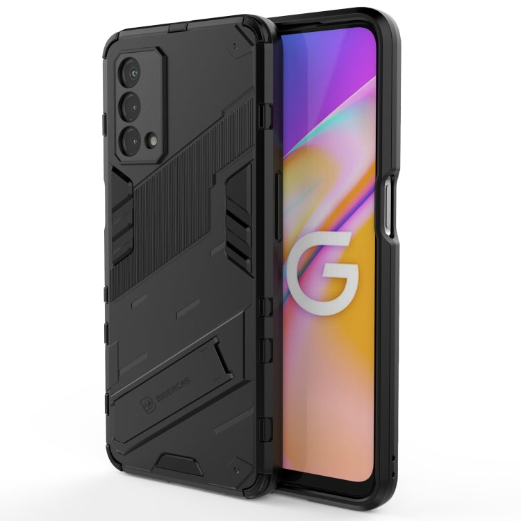 Punk Armor 2 in 1 PC + TPU Shockproof Case with Invisible Holder, For OPPO A93 5G, For OPPO A53 4G, For OPPO F17 Pro, For Realme C15, For Realme 7 Pro, For Realme 7, For OPPO Reno5 5G, For OPPO Reno5 Pro, For OPPO Reno5 Pro+, For Realme V15������������...