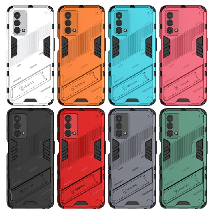 Punk Armor 2 in 1 PC + TPU Shockproof Case with Invisible Holder, For OPPO A93 5G, For OPPO A53 4G, For OPPO F17 Pro, For Realme C15, For Realme 7 Pro, For Realme 7, For OPPO Reno5 5G, For OPPO Reno5 Pro, For OPPO Reno5 Pro+, For Realme V15������������...