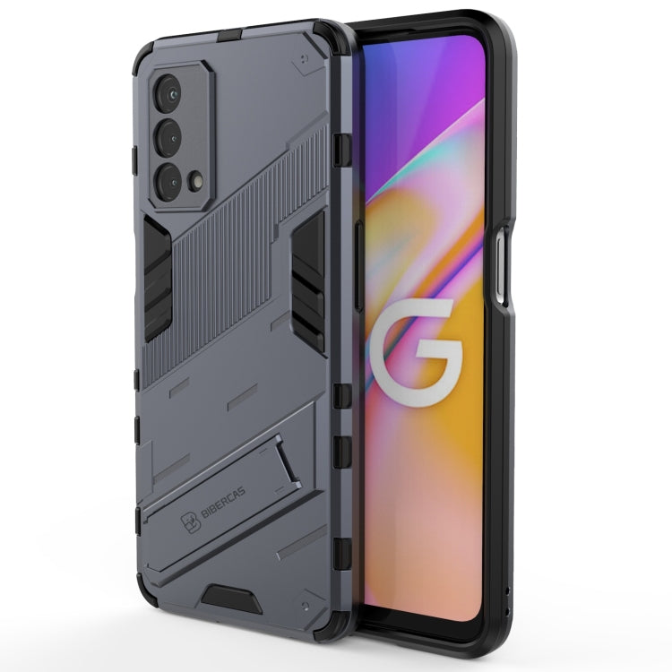 Punk Armor 2 in 1 PC + TPU Shockproof Case with Invisible Holder, For OPPO A93 5G, For OPPO A53 4G, For OPPO F17 Pro, For Realme C15, For Realme 7 Pro, For Realme 7, For OPPO Reno5 5G, For OPPO Reno5 Pro, For OPPO Reno5 Pro+, For Realme V15������������...