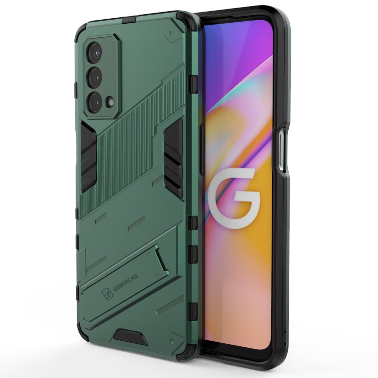 Punk Armor 2 in 1 PC + TPU Shockproof Case with Invisible Holder, For OPPO A93 5G, For OPPO A53 4G, For OPPO F17 Pro, For Realme C15, For Realme 7 Pro, For Realme 7, For OPPO Reno5 5G, For OPPO Reno5 Pro, For OPPO Reno5 Pro+, For Realme V15������������...
