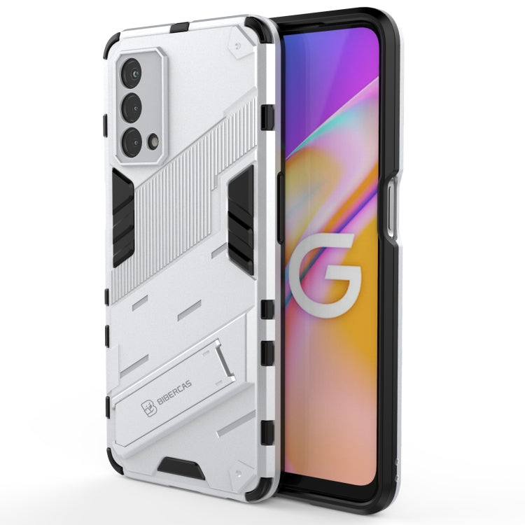 Punk Armor 2 in 1 PC + TPU Shockproof Case with Invisible Holder, For OPPO A93 5G, For OPPO A53 4G, For OPPO F17 Pro, For Realme C15, For Realme 7 Pro, For Realme 7, For OPPO Reno5 5G, For OPPO Reno5 Pro, For OPPO Reno5 Pro+, For Realme V15������������...